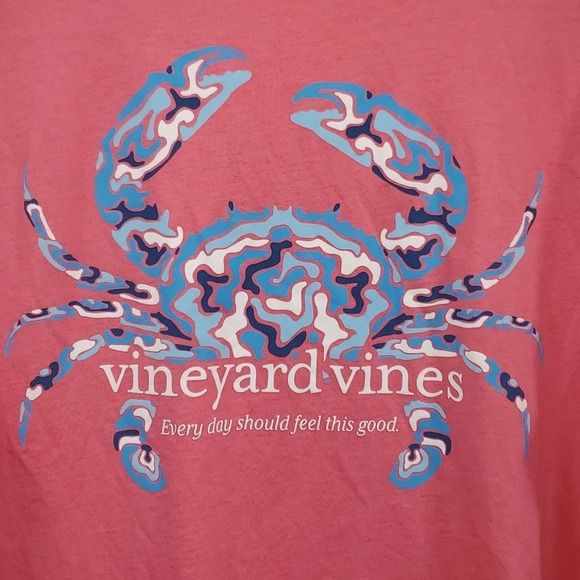 Vineyard Vines Long Sleeve T-Shirt Blue Crab Size M - Picture 8 of 13